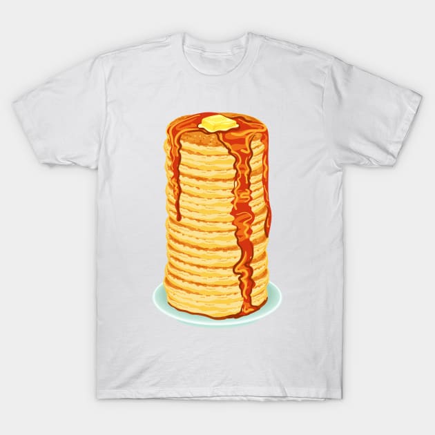 Tall Stack of Pancakes T-Shirt by SWON Design